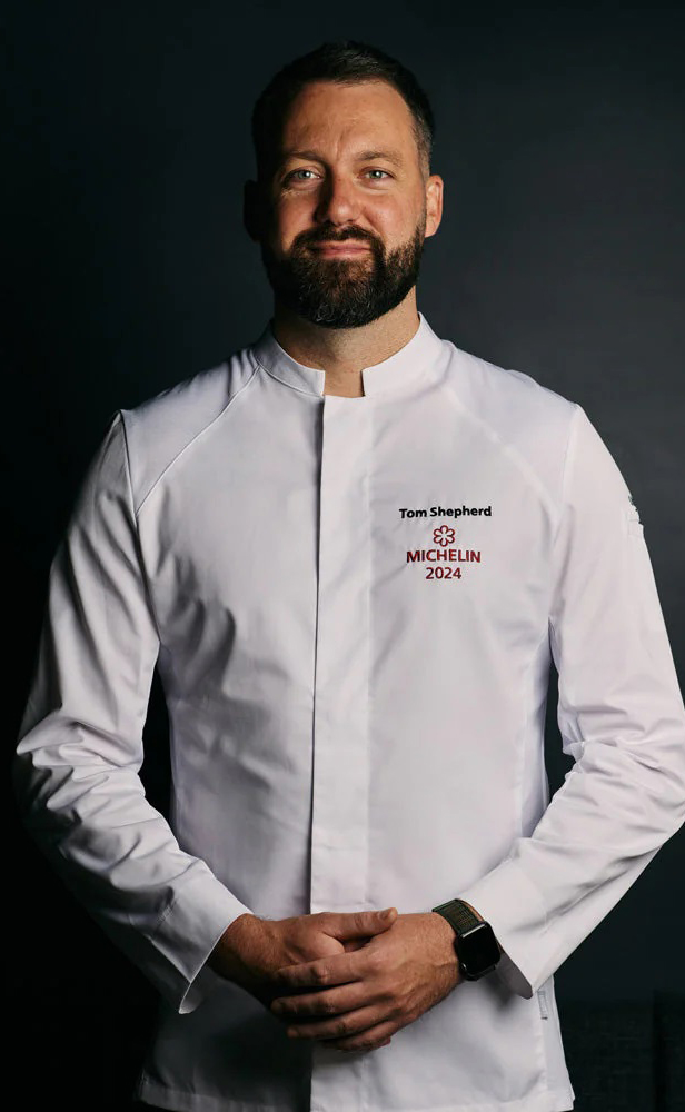 Мужской поварской китель LAFONT BASIL ML LH-2BSL2 wht